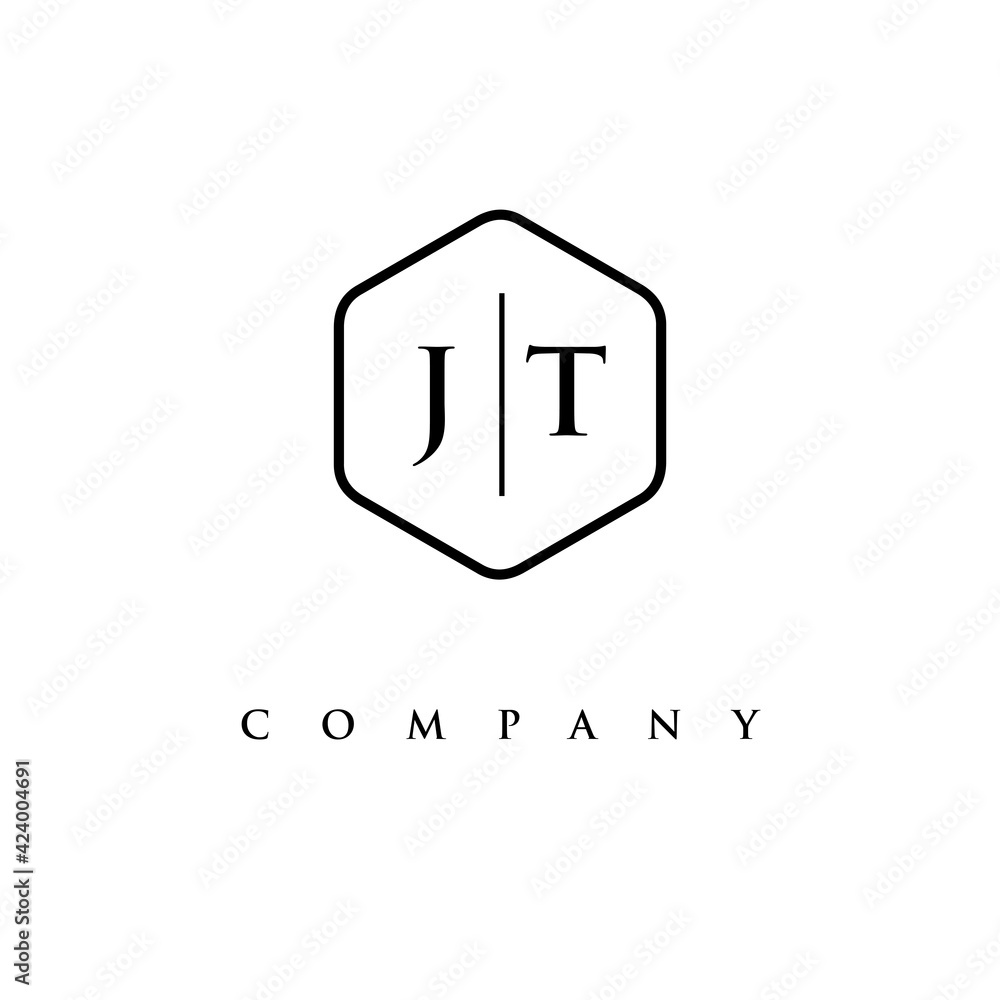initial JT logo design vector initial JT logo design vector