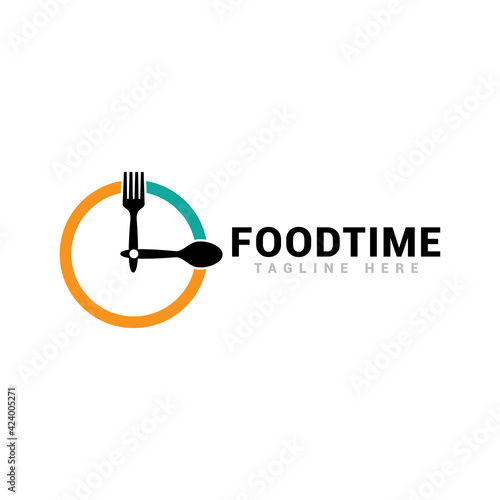 Food time logo icon vector template.