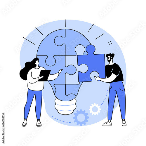 Problem solving abstract concept vector illustration.