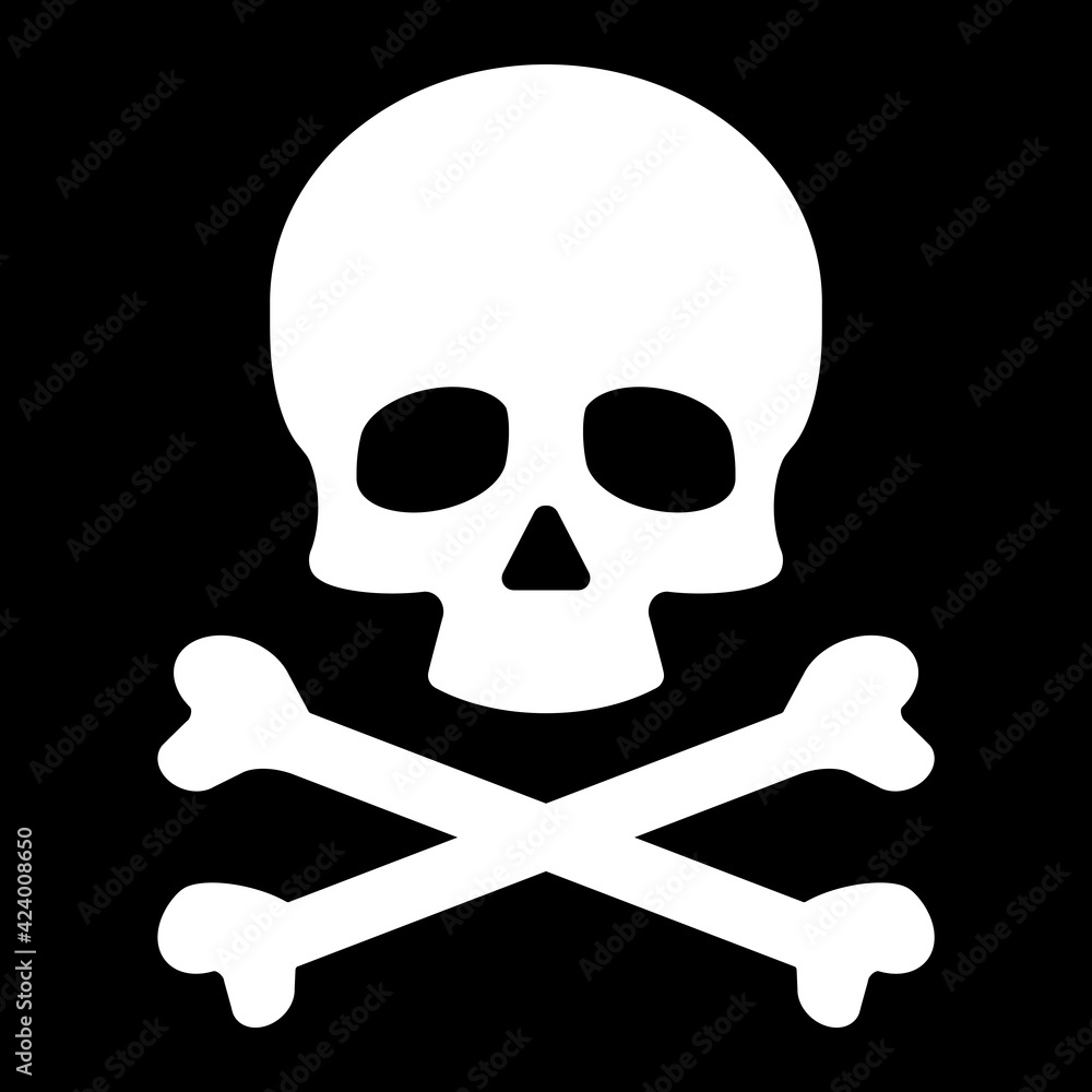 ngi1185 NewGraphicIcon ngi - german - Totenkopf Symbol . english - white skull and bones icon . simple template - isolated on black background . xxl g10425 ngi1185 NewGraphicIcon ngi - german - Totenkopf Symbol . english - white skull and bones icon . simple template - isolated on black background . xxl g10425