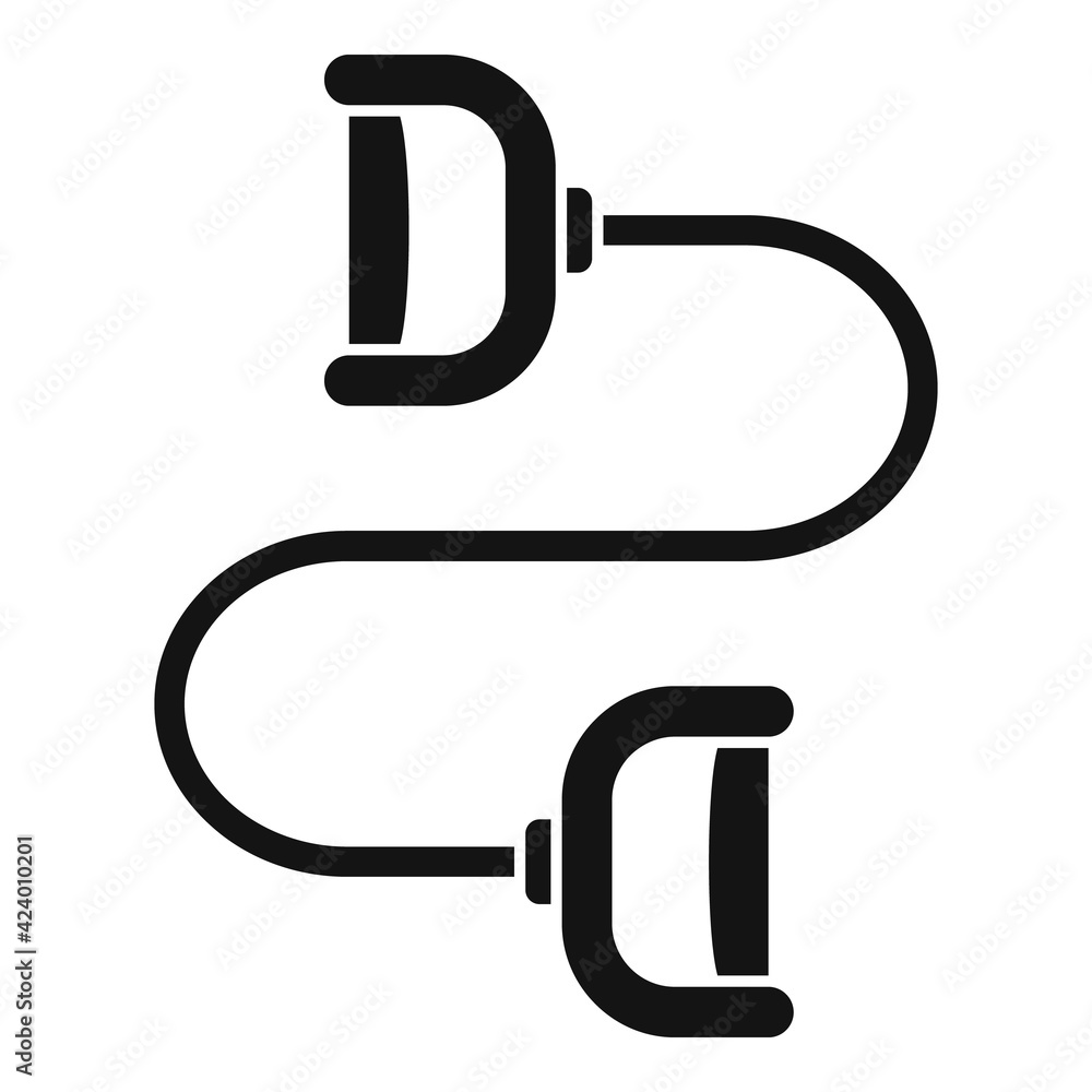 Muscle stretch icon, simple style Muscle stretch icon, simple style