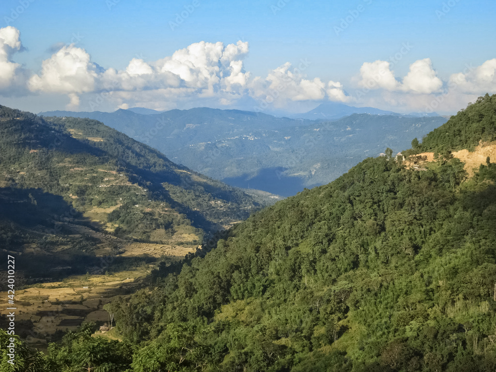 Green hills around Khonoma in Nagaland