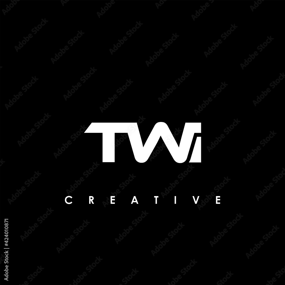 TWI Letter Initial Logo Design Template Vector Illustration
