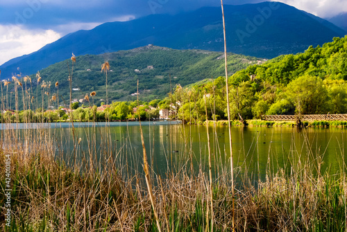 Posta Fibreno lake: view of Carpello quarter photo