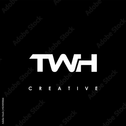 TWH Letter Initial Logo Design Template Vector Illustration photo