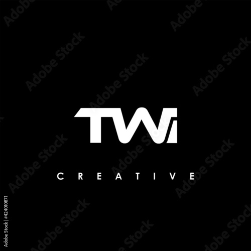TWI Letter Initial Logo Design Template Vector Illustration