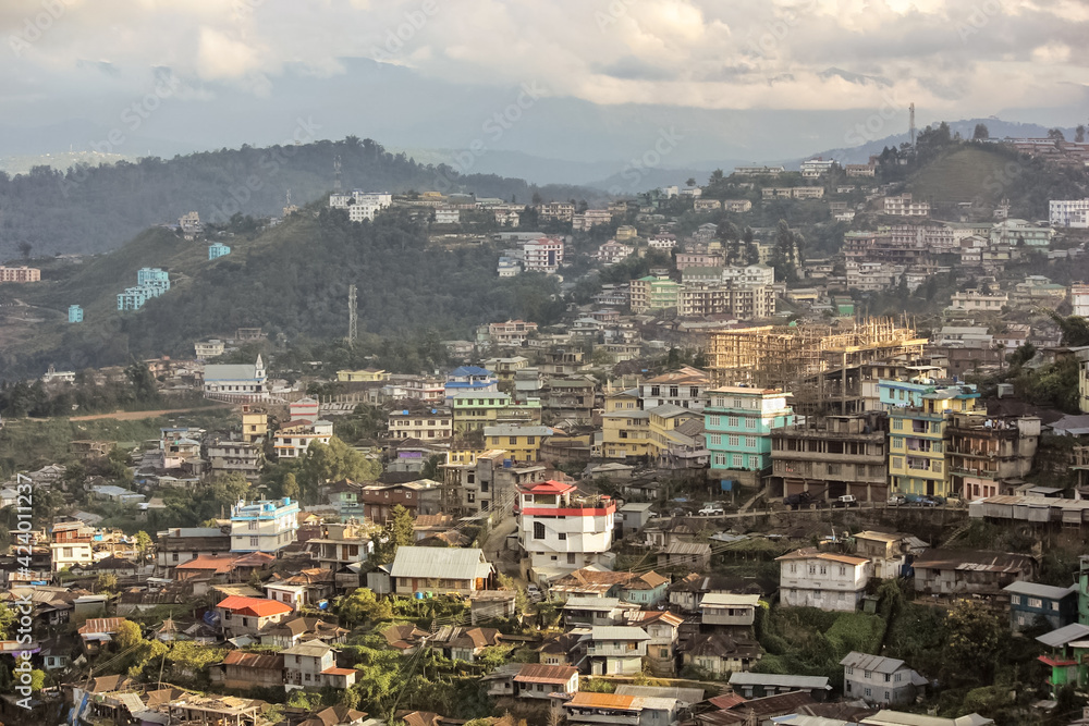 The city of Kohima in Nagaland