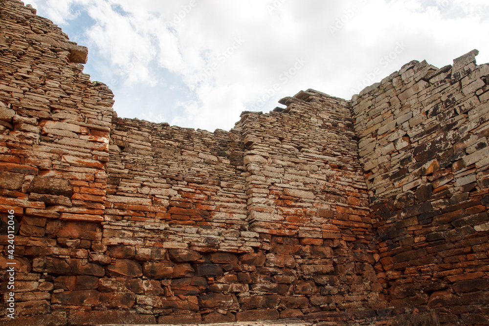 Ancient ruins in the north of argentina a place of native people culture