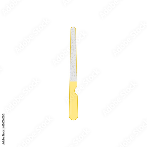 Cute nail file. Vector illustration.