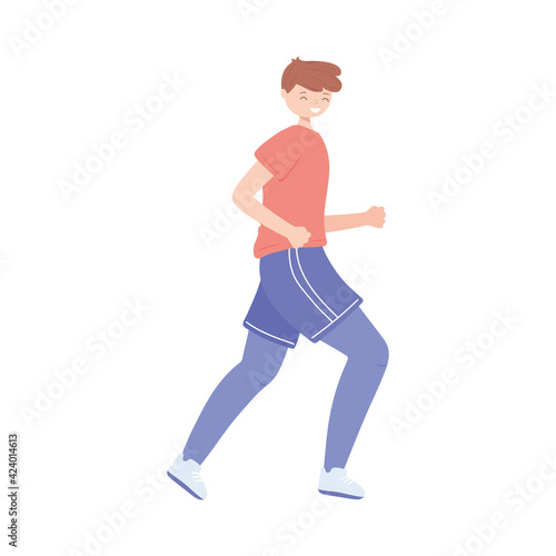 guy sport running