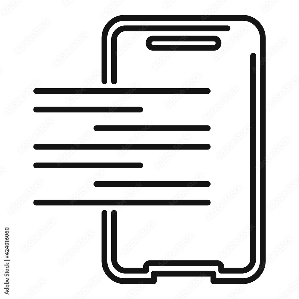 Resistant protective glass icon, outline style Resistant protective glass icon, outline style