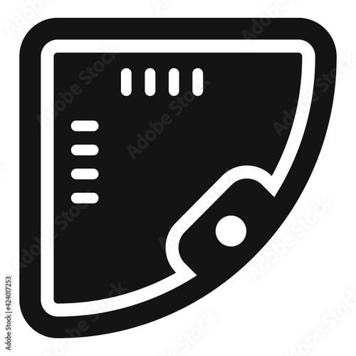 Corner jacuzzi icon, simple style
