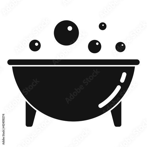Healthy jacuzzi icon, simple style