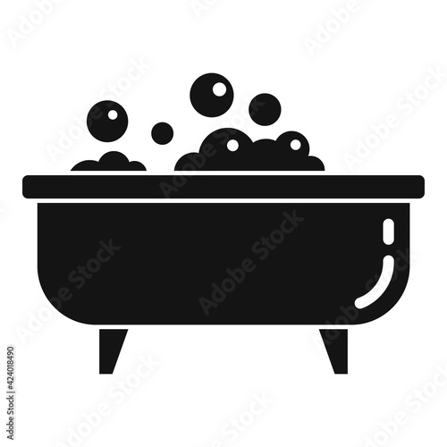 Home jacuzzi icon, simple style
