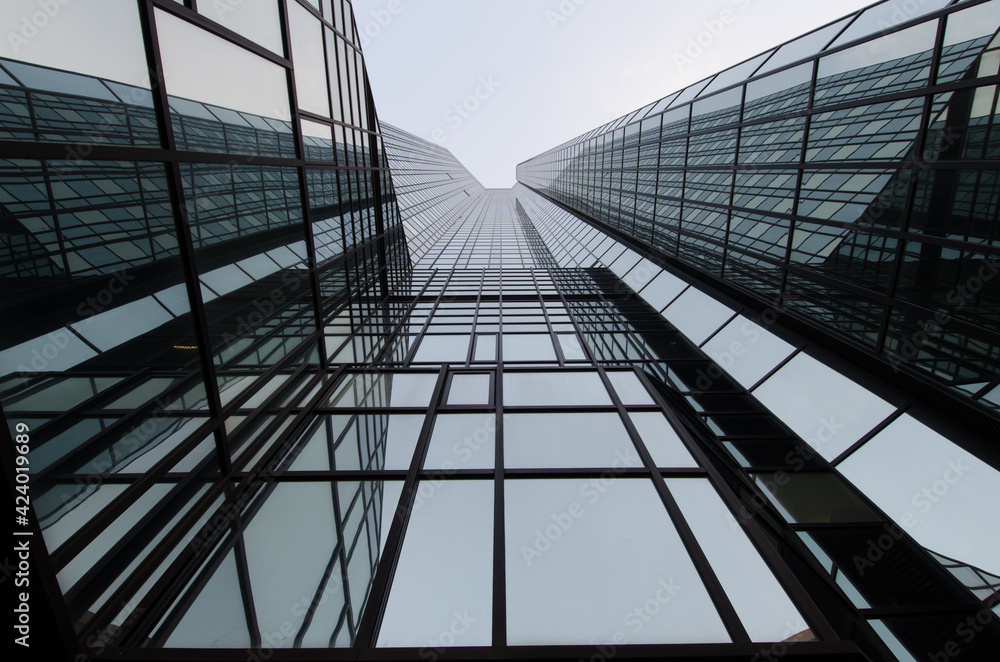 High skyscraper with reflection