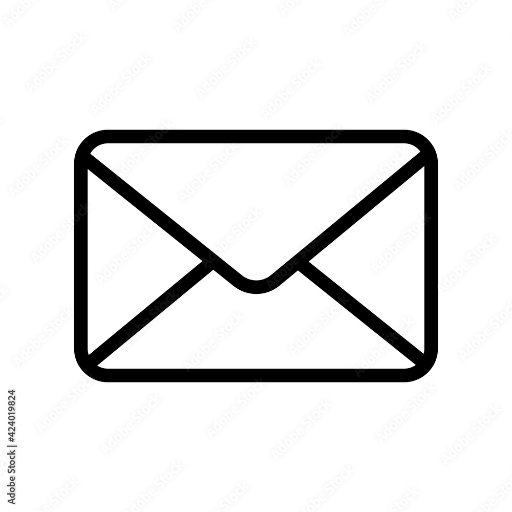 Email message envelope icon vector Email message envelope icon vector