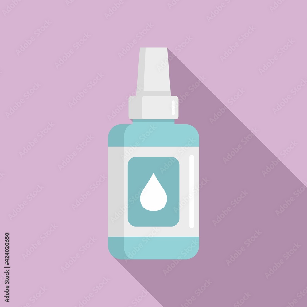 Antiseptic body care icon, flat style Antiseptic body care icon, flat style