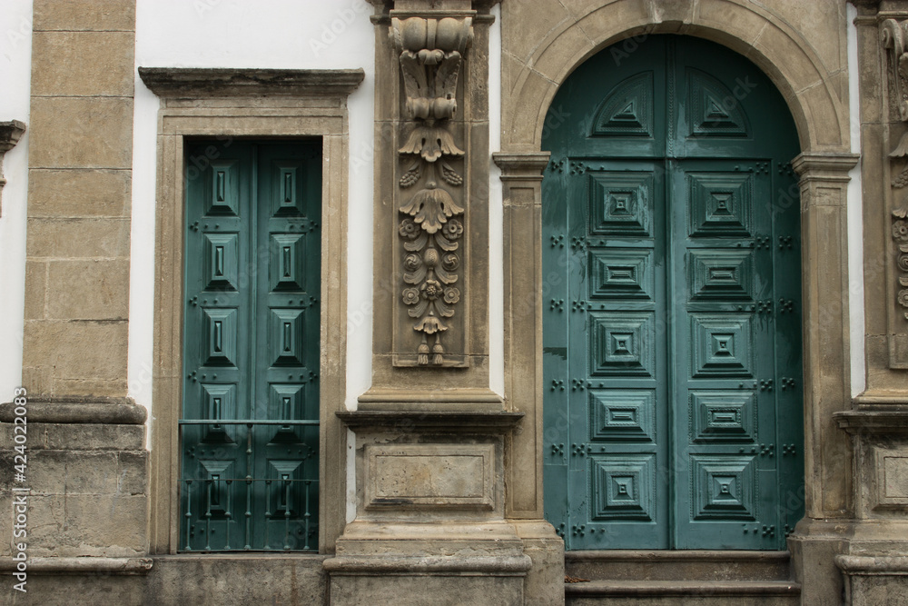The architecture of touristic locations in Brazil with great colors The architecture of touristic locations in Brazil with great colors