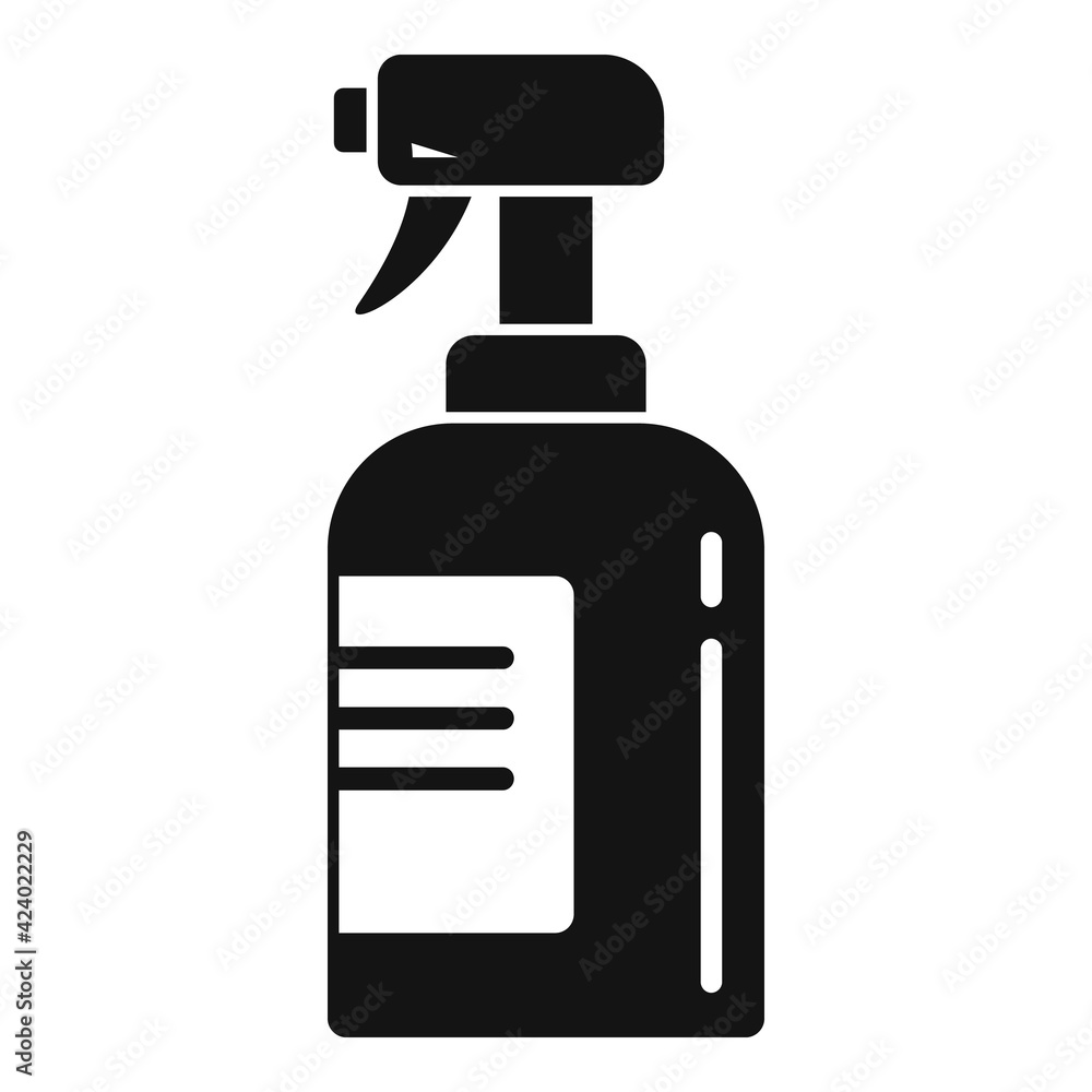 Antibacterial spray icon, simple style Antibacterial spray icon, simple style