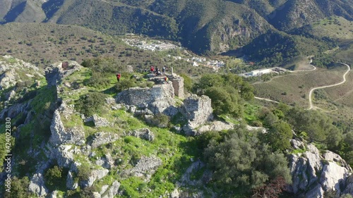 ruinas del castillo de Montemayor en el municipio de Benahavís, Andalucía photo