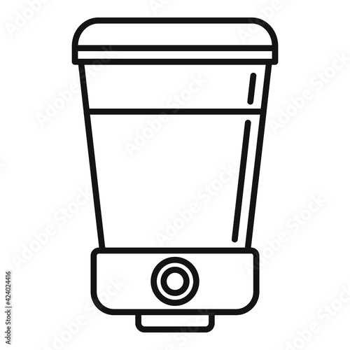 Soap wall dispenser icon, outline style