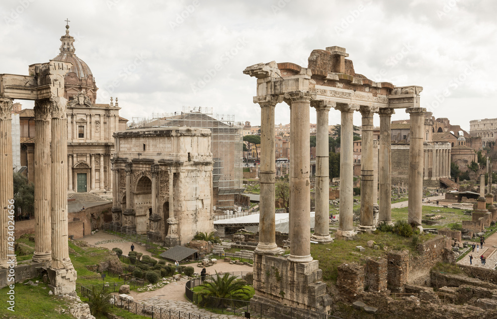 Partial view of Roman Forum 