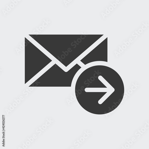 Mail icon isolated on background. Envelope symbol modern, simple, vector, icon for website design, mobile app, ui. Vector Illustration