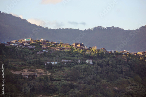 A Naga village on top of a hill