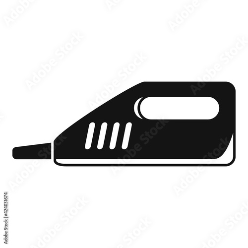 Portable steam cleaner icon, simple style