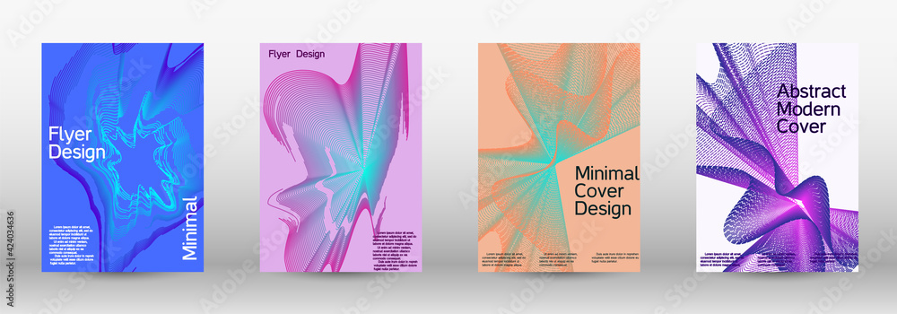 Modern design template. A set of modern abstract covers.