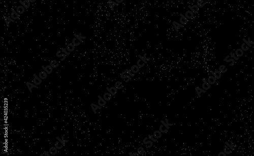 Space horizontal background black with white stars for greeting card  flyer  holiday design for scrapbooking paper.