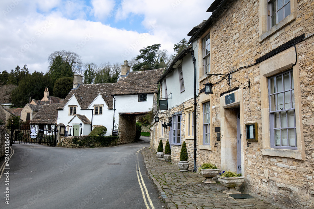 Castle Combe a picturesque village in Wiltshire England UK