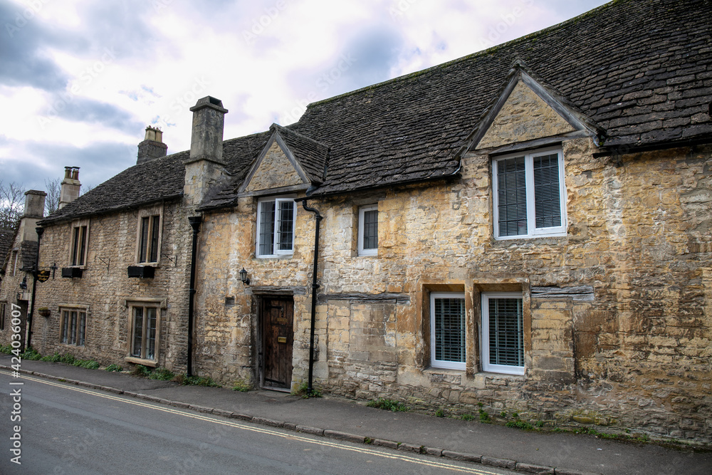 Castle Combe a picturesque village in Wiltshire England UK