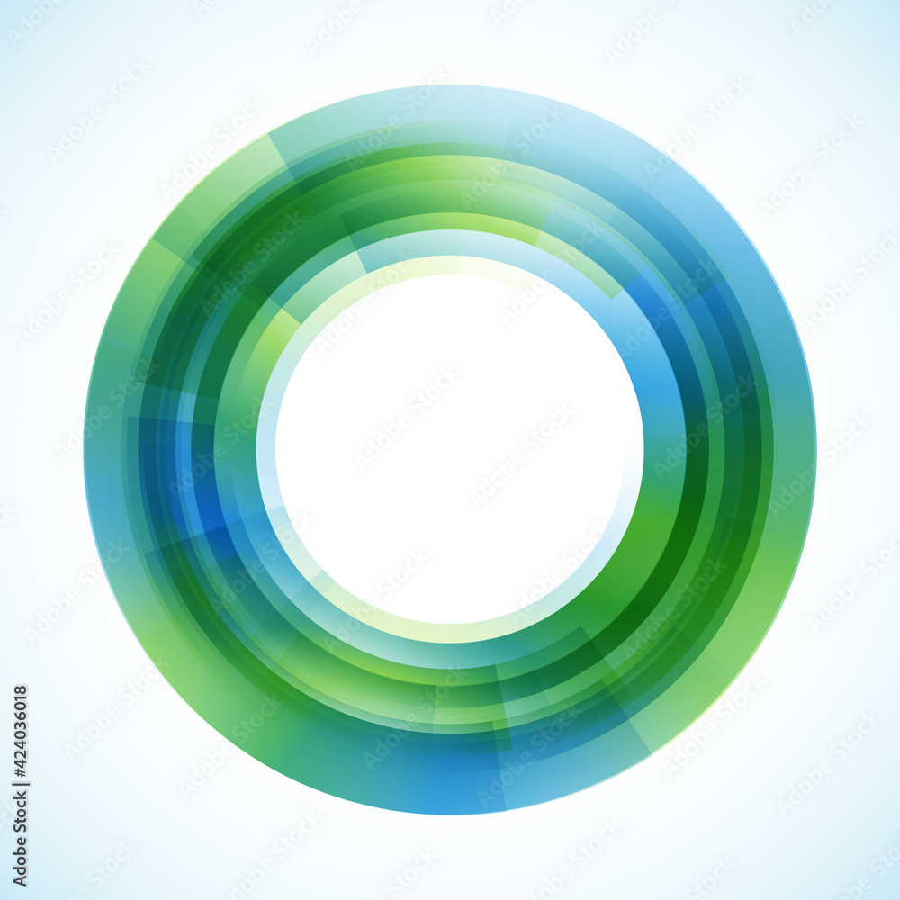 Geometric frame from circles, vector abstract background, wallpaper Geometric frame from circles, vector abstract background, wallpaper