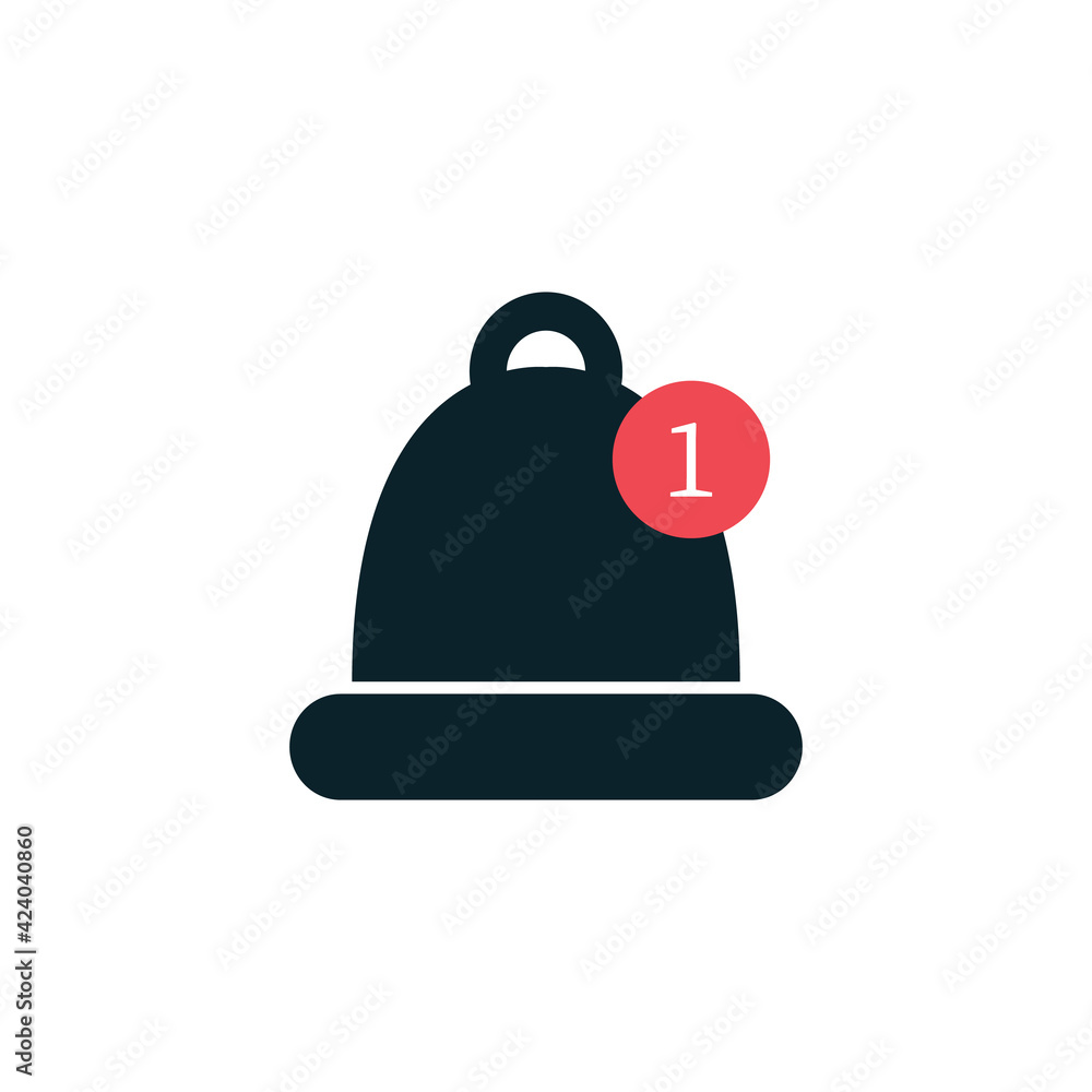 Bell icon vector, Alarm, service bell, sign Isolated on white background. Trendy Flat style for graphic design. Vector illustration Bell icon vector, Alarm, service bell, sign Isolated on white background. Trendy Flat style for graphic design. Vector illustration