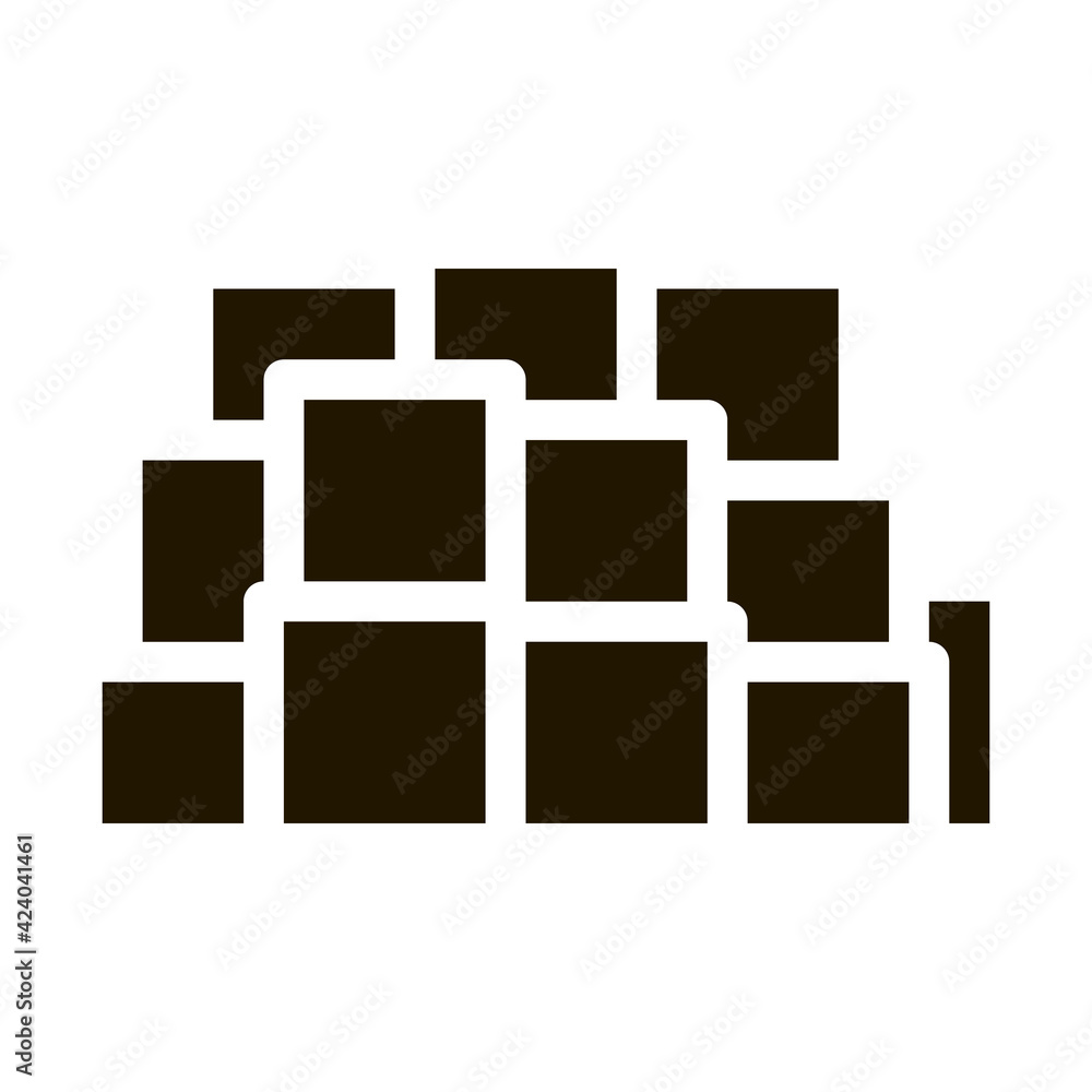 mountain of cheese cubes glyph icon vector. mountain of cheese cubes sign. isolated symbol illustration mountain of cheese cubes glyph icon vector. mountain of cheese cubes sign. isolated symbol illustration