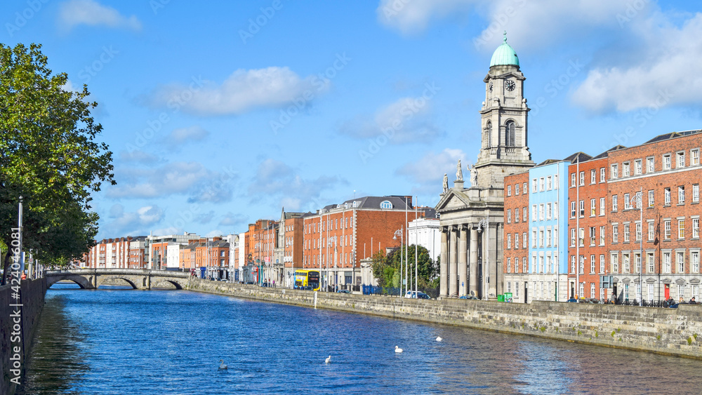 Dublin capital of Ireland. Emerald Island