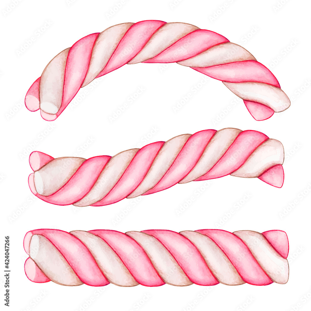 Cute candy swirls marshmallow banners Cute candy swirls marshmallow banners