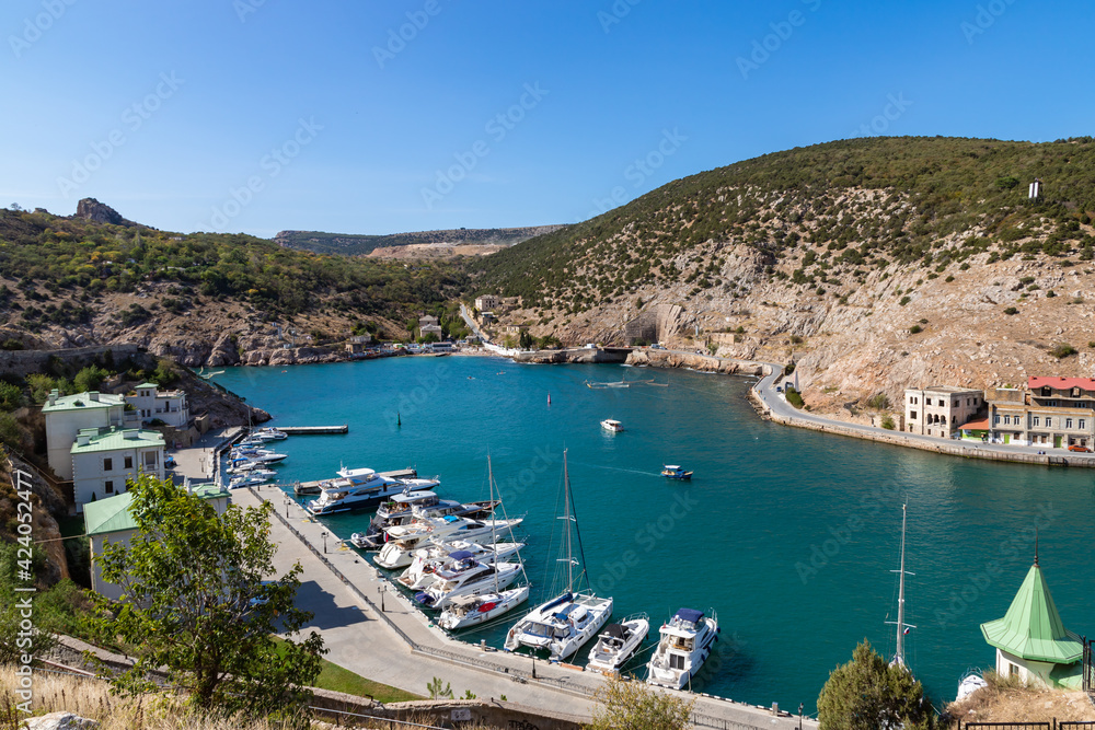 Summer view of Balaklava bay from the hill. Summer view of Balaklava bay from the hill.