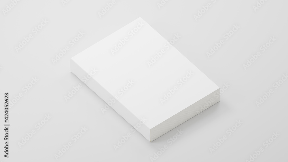 A4 white book mockup. Empty book. Clean book cover mockup A4 white book mockup. Empty book. Clean book cover mockup
