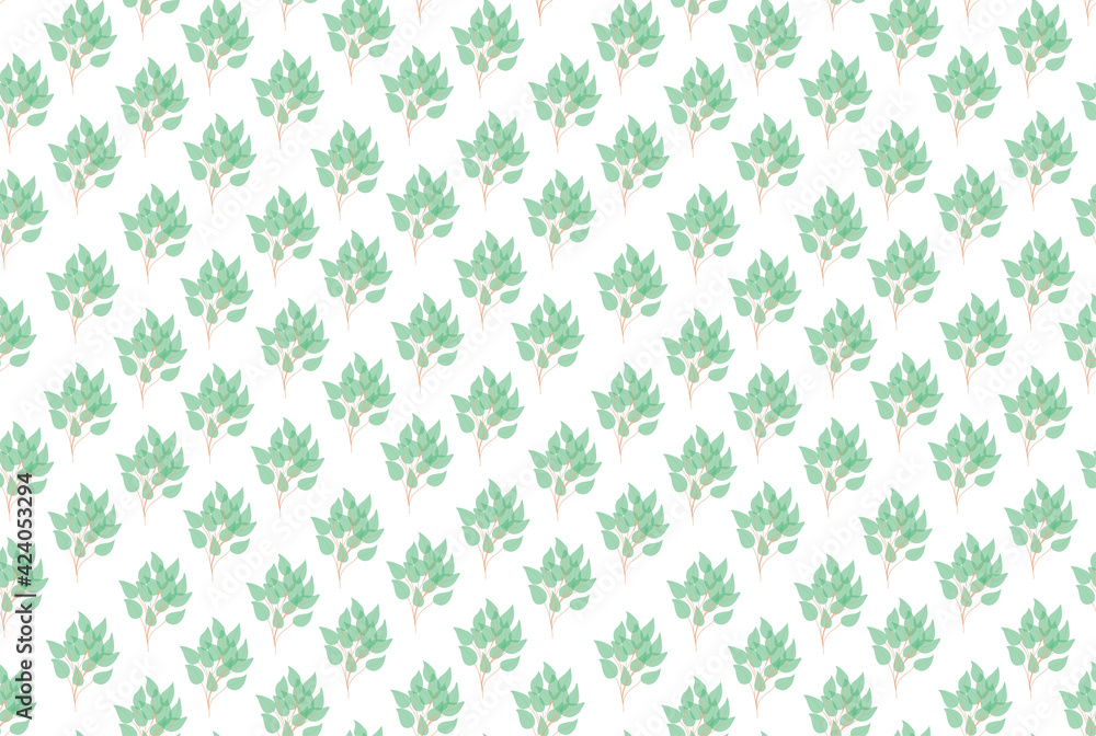 tree branch leaves seamless pattern. Vector illustration. for wrapping, textile, wallpaper, paper. Eucalyptus tree natural branches with green leaves seamless pattern. tree branch leaves seamless pattern. Vector illustration. for wrapping, textile, wallpaper, paper. Eucalyptus tree natural branches with green leaves seamless pattern.
