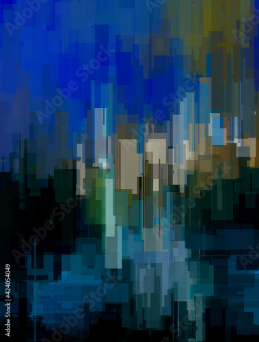 Muted Geometric Abstract