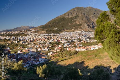 Wallpaper Mural Chefchaouen, partial view of the blue city of Morocco on December 24, 2016. Torontodigital.ca