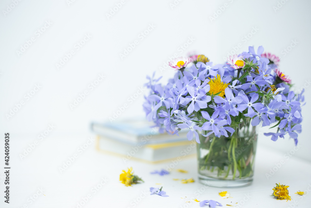 bouquet of spring flowers in vase