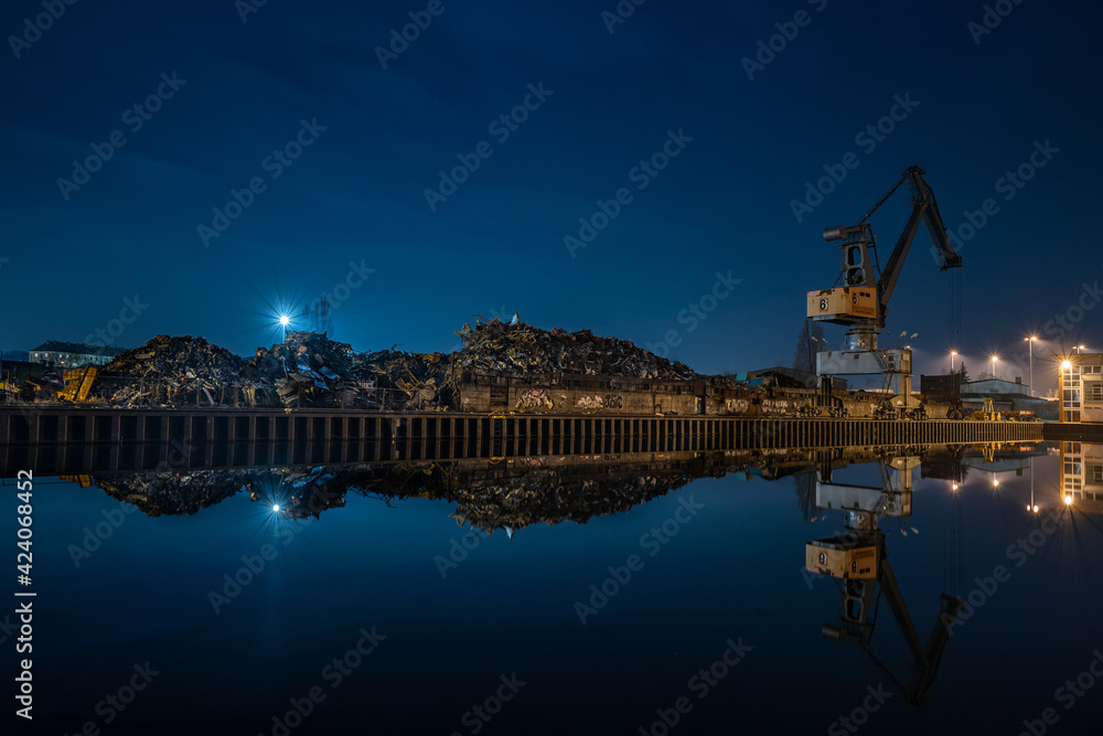 Lindener Hafen in Hannover bei Nacht Lindener Hafen in Hannover bei Nacht