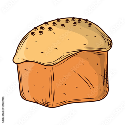 baked rustic bread