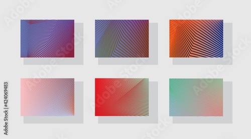 Set of horizontal a4 covers, brochure, flyer template design with abstract background