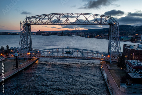 Obraz na płótnie Duluth Minnesota Aerial w salonie