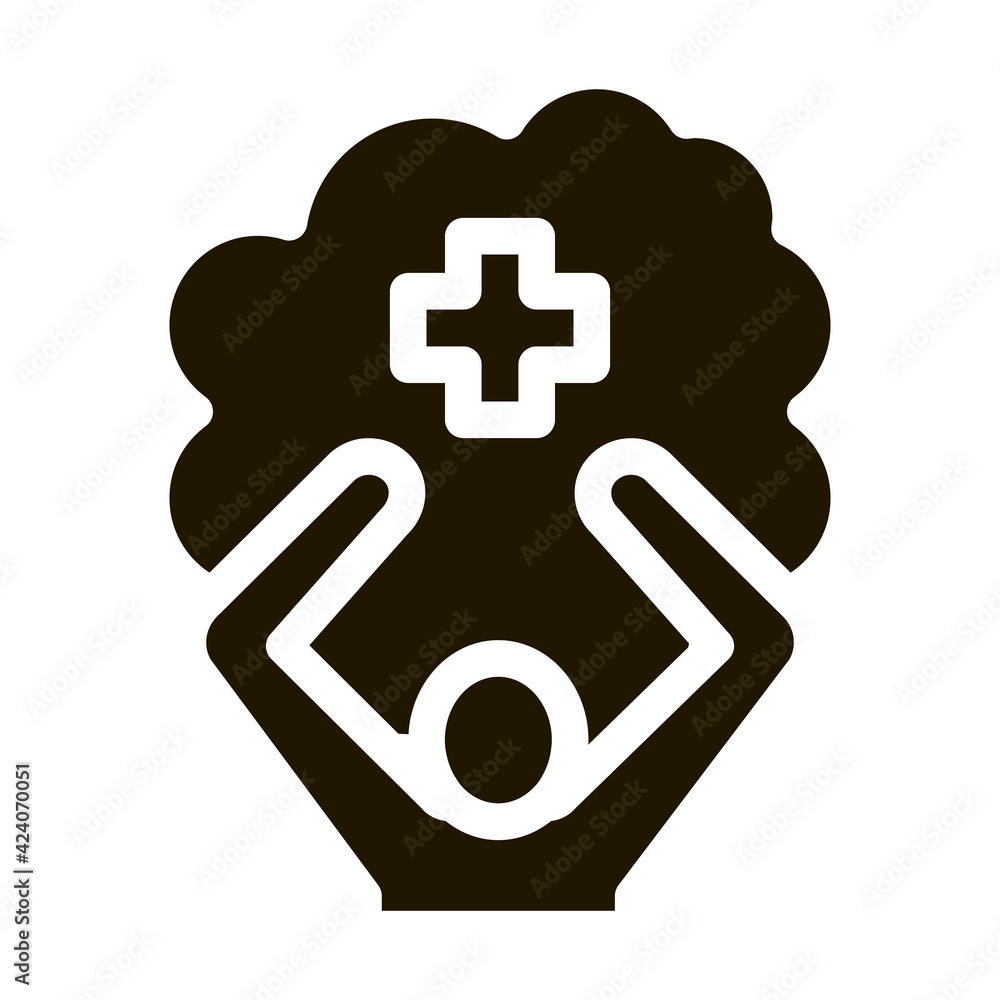 mentally healthy person glyph icon vector. mentally healthy person sign. isolated symbol illustration mentally healthy person glyph icon vector. mentally healthy person sign. isolated symbol illustration