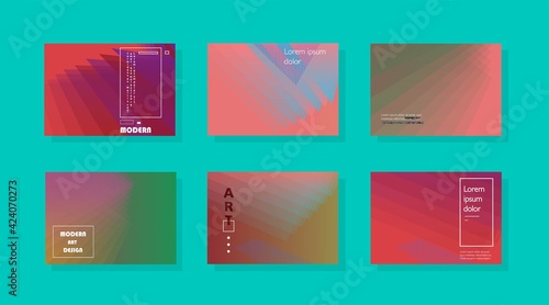 Set of horizontal a4 covers, brochure, flyer template design with abstract background